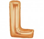 40" Gold L Letter Balloon